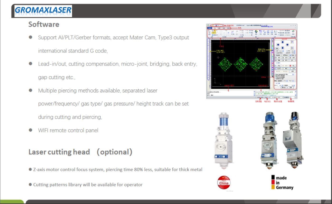 CMA0606-DGB: Fiber Laser Cutting Machine